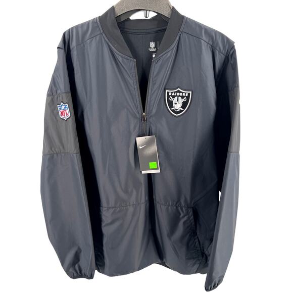 Nike NFL Raiders Dri-Fit Full-Zip M Jacket NWT - Picture 1 of 8
